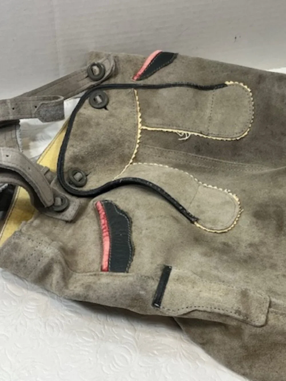 Lederhosen vintage grey